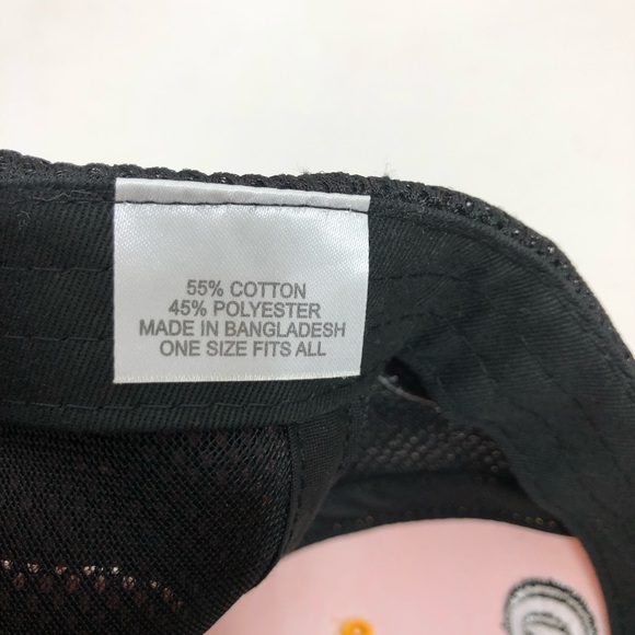 Continental Tire Trucker Black Yellow Mesh Cap Adjustable Hat - Picture 14 of 14